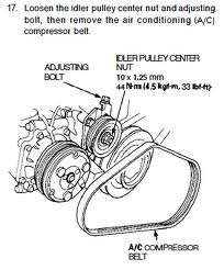 Adjusting power steering belt tension 1999 honda odyssey #4