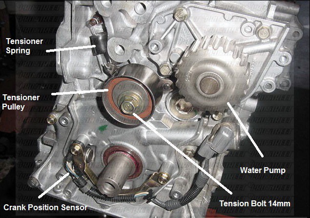 honda timing belt tensioner adjustment